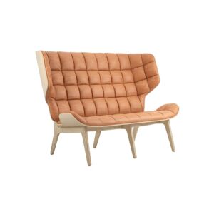 NORR11 Mammoth Sofa Leather SH: 35,5 cm - Natural Oak/Dunes Cognac 21000