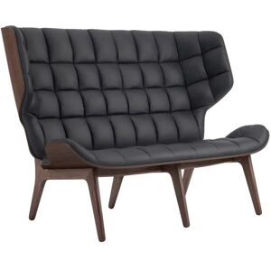 NORR11 Mammoth Sofa Leather SH: 35,5 cm - Dark Smoked Oak/Dunes Anthracite 21003