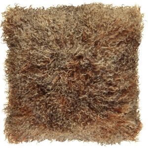 Natures Collection Cushion of Tibetan Sheepskin 40x40 cm - Sunset