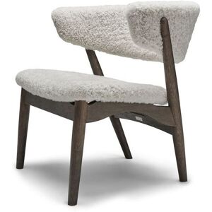 Sibast Furniture No 7 Lounge Chair Full Upholstered SH: 35 cm - Dark Oiled Oak / Short Sheepskin