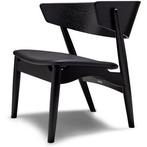 Sibast Furniture No 7 Lounge Chair SH: 35 cm - Black Oak / Black Victory Leather