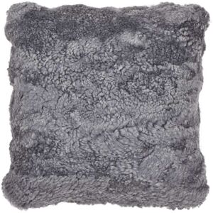 Natures Collection New Zealand Sheepskin Cushion 40x40 cm - Light Grey