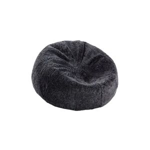 Natures Collection Round Bean Bag in New Zealand Sheepskin 75x28 cm - Anthracite