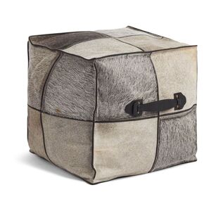 Natures Collection Premium Quality Calf Leather With Handle 45x45 cm - Grey