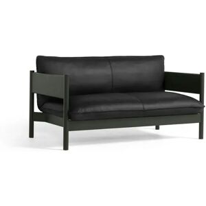 HAY Arbour Club Sofa B: 150 cm - Nevada NV0500S / Bottle Green Water-Based Lacquered Solid Beech