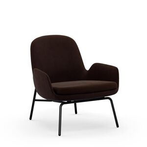 Normann Copenhagen Era Lounge Chair Low Steel SH: 40 cm - City Velvet Vol 2 / 023