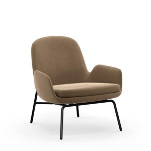 Normann Copenhagen Era Lounge Chair Low Steel SH: 40 cm - City Velvet Vol 2 / 077
