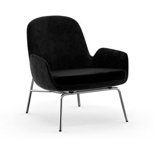 Normann Copenhagen Era Lounge Chair Low Chrome SH: 40 cm - City Velvet Vol 2 / 099