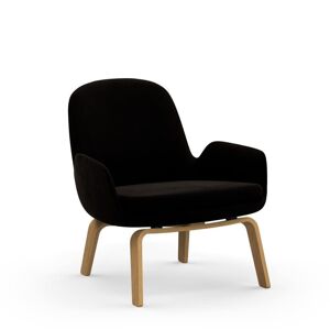 Normann Copenhagen Era Lounge Chair Low Oak SH: 40 cm - City Velvet Vol 2 / 095