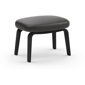 Normann Copenhagen Era Footstool Black Oak H: 39 cm - Ultra Leather / Anthrazite 41580