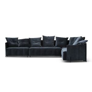 Bent Hansen Pado 1 4 pers. Hjørnesofa L: 322 cm - Cassia Graphite / Sort Stel