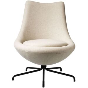 FDB Møbler L40 Bellamie Lounge Chair m. Svirvel SH: 39 cm - Black / Beige