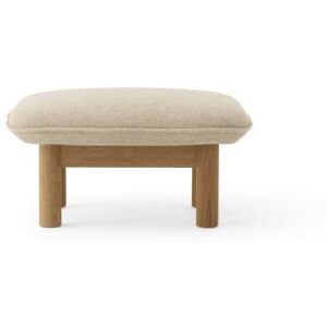 Audo Copenhagen Brasilia Ottoman H: 40 cm - Natural Oak/Bouclé 02