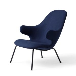 &Tradition Catch JH14 Lounge Chair SH: 36 cm - Black/Blue