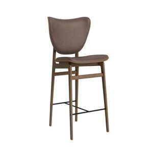 NORR11 Elephant Bar Chair SH: 75 cm - Light Smoked Oak/Dunes Dark Brown 21001