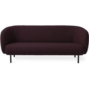 Warm Nordic Cape 3 Seater Sofa L: 200 cm - Dark Bordeaux