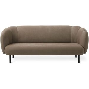 Warm Nordic Cape 3 Seater W Stitches Sofa L: 200 cm - Seppia