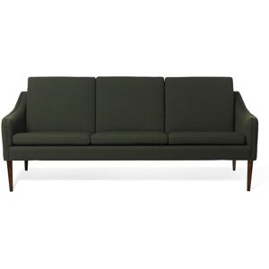 Warm Nordic Mr. Olsen 3 Seater Sofa L: 200 cm - Walnut/Dark Green