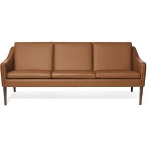 Warm Nordic Mr. Olsen 3 Seater Sofa L: 200 cm - Smoked Oak/Cognac Leather