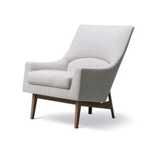 Fredericia 6540 A-Chair af Jens Risom SH: 42 cm - Hallingdal 110/Lakeret Valnød