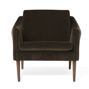Warm Nordic Mr. Olsen Lounge Chair SH: 46 cm - Smoked Oak/Java Brown