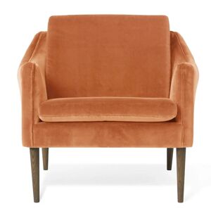 Warm Nordic Mr. Olsen Lounge Chair SH: 46 cm - Smoked Oak/Rusty Rose