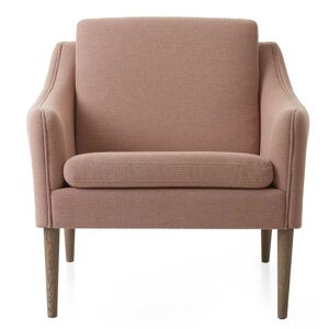 Warm Nordic Mr. Olsen Lounge Chair SH: 46 cm - Smoked Oak/Fresh Peach