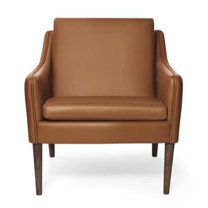 Warm Nordic Mr. Olsen Lounge Chair SH: 46 cm - Smoked Oak/Cognac