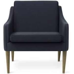 Warm Nordic Mr. Olsen Lounge Chair SH: 46 cm - Smoked Oak/Midnight Blue