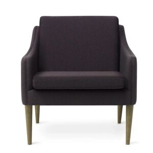 Warm Nordic Mr. Olsen Lounge Chair SH: 46 cm - Smoked Oak/Eggplant