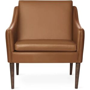 Warm Nordic Mr. Olsen Lounge Chair SH: 46 cm - Smoked Oak/Camel