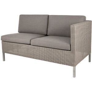 Cane-line Outdoor Dining Lounge 2 Pers. Sofa Venstre Modul inkl. Hyndesæt L: 153 cm - Taupe Weave/Taupe