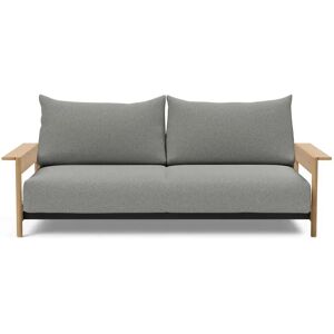 Innovation Living Malloy Wood Sofa Bed B: 230 cm - Lakeret Eg/533 Bouclé Ash Grey