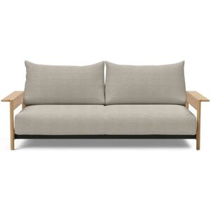 Innovation Living Malloy Wood Sofa Bed B: 230 cm - Lakeret Eg/579 Kenya Gravel