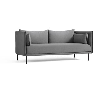 HAY Silhouette 2 Personers Sofa Mono L: 171 cm - Coda 182 / Black Powder Coated Steel