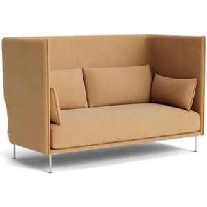 HAY Silhouette Høj Ryg 2 Personers Sofa Mono - Linara 142 / Chromed Steel