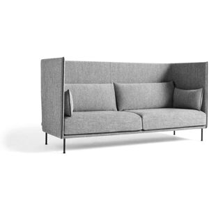 HAY Silhouette Høj Ryg 3 Personers Sofa Mono - Hallingdal 166 / Black Powder Coated Steel