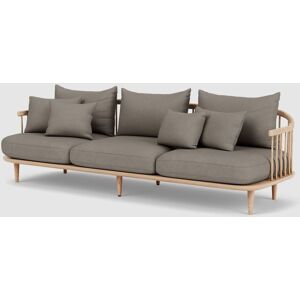 &Tradition Fly SC12 Sofa L: 240 cm - White Oiled Oak/Hot Madison 094