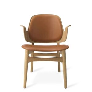Warm Nordic Gesture Lounge Chair SH: 46 cm - Oak/Camel