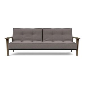 Innovation Living Splitback Frej Sofa Bed B: 232 cm - Smoked Oak/521 Mixed Dance Grey