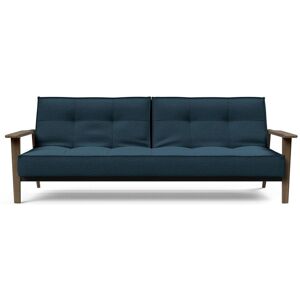 Innovation Living Splitback Frej Sofa Bed B: 232 cm - Smoked Oak/580 Argus Navy Blue