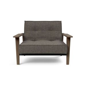 Innovation Living Splitback Frej Chair B: 112 cm - Smoked Oak/216 Flashtex Dark Grey