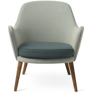 Warm Nordic Dwell Lounge Chair SH: 46 cm - Light Cyan/Dark Cyan