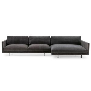 Wendelbo Maho Sofa m. Højrevendt Chaiselong Modul 1 & 26 L: 341 cm - Sortlakeret Stål/Navona Col. 6