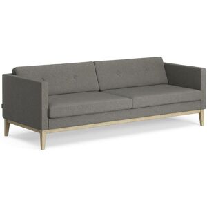 Swedese Madison 3 pers. Sofa med Knapper B: 210 cm - Lakeret Eg/Main Line Flax 26