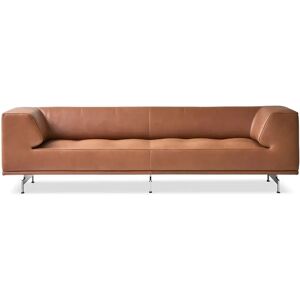 Fredericia 4511 Delphi 3 Pers. Sofa L: 240 cm - Cognac 95/Aluminium