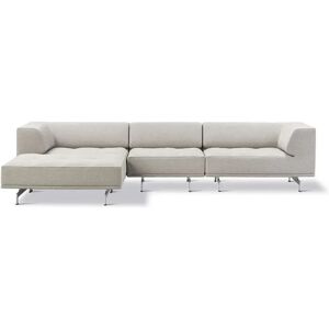 Fredericia Delphi Elements Sofa m. Chaiselong L: 325 cm - Clay 12/Aluminium