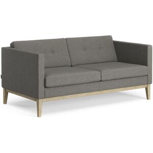 Swedese Madison 2 pers. Sofa med Knapper B: 155 cm - Lakeret Eg/Main Line Flax 26