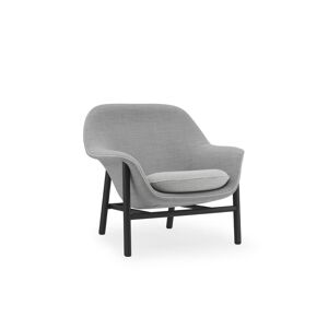 Normann Copenhagen Drape Lounge Chair Low Oak H: 85 cm - Remix 113 / Hallingdal 0100
