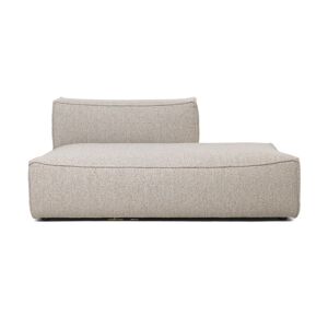 Ferm Living Catena Sofa Open End Right L301 Confetti Bouclé 170x108 cm - Light Grey